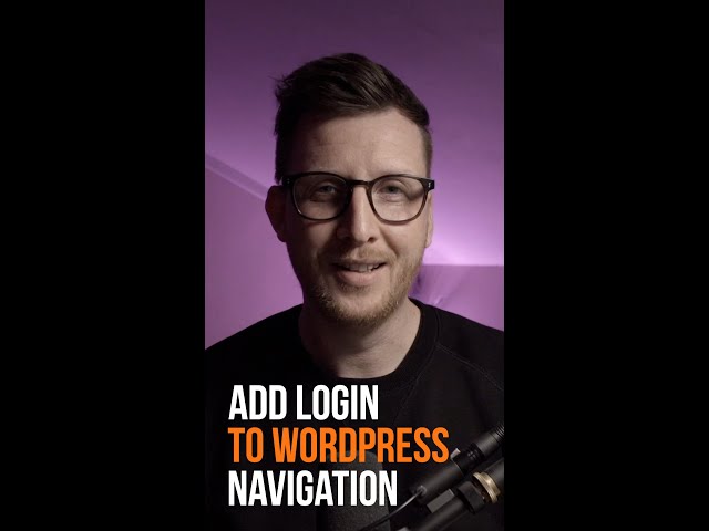 How to Add a Login Link to the WordPress Navigation Menu