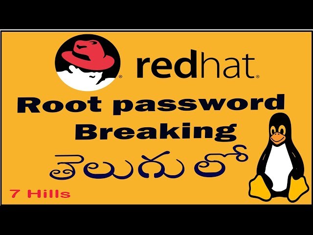 Linux real time scenarios | How to Reset root password In Telugu | break red Hat Linux root password