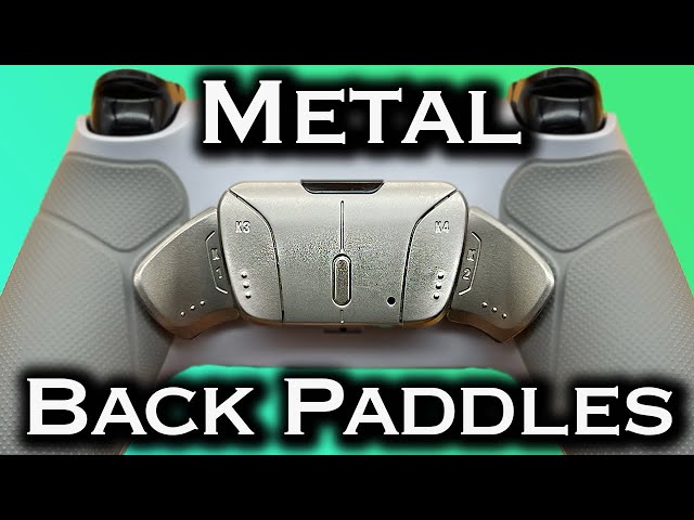 4 METAL Back Paddles For PS5 Controller Remap Kit Tutorial