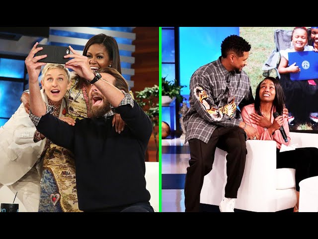 Moments When Celebrities Surprise Fans and Guests On The Ellen Show - Part 1