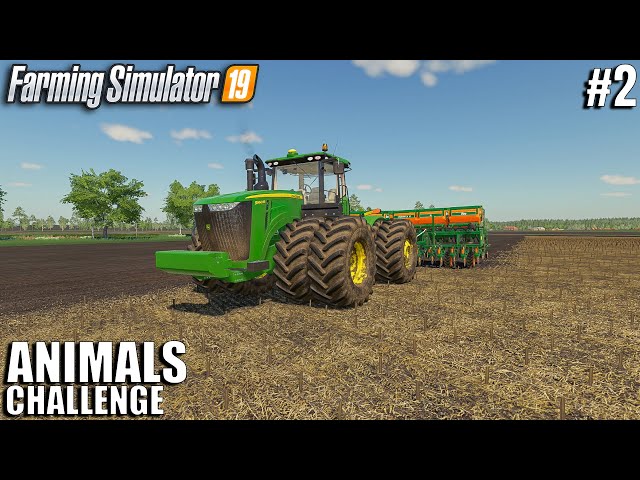 Working on the fields & Cotton planting | Animals Challenge | Timelapse 2 | Farming Simulator 19