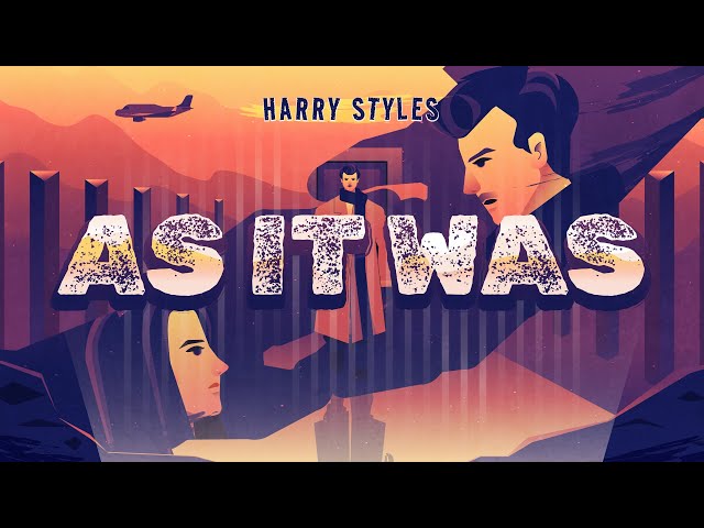 HARRY STYLES - AS IT WAS (LYRICS) | Animated Music Video