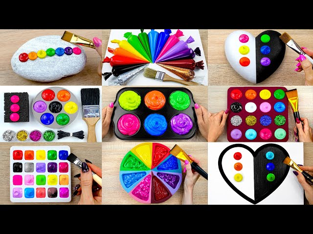 9 in 1 Video BEST of  Painting Tutorial Collection｜Easy Acrylic Satisfying Painting