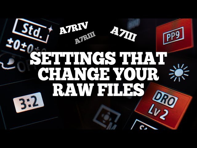What Changes What in your Sony A7 camera  - Which settings change your RAW files