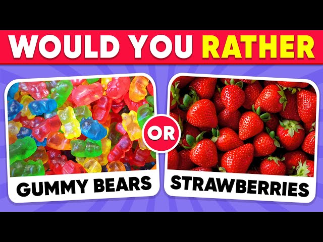 Would You Rather...? JUNK FOOD vs HEALTHY FOOD 🍟🥗 Quiz Shiba