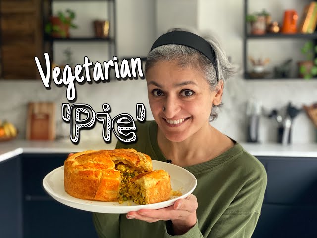 VEGETARIAN PIE | Delicious Paneer and Peas Pie | PANEER BHURJI RECIPE | Food with Chetna