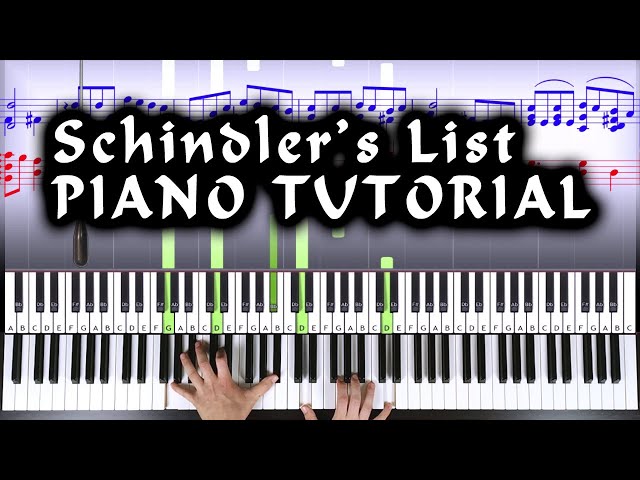 🔥HOW TO PLAY SCHINDLER's LIST Main Theme 🎵🎹