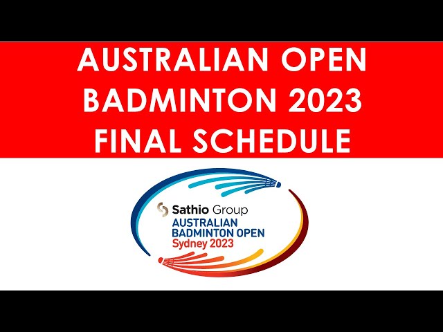 Australian Open 2023 Final Schedule