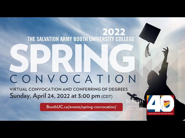 Booth University College Spring Convocation 2022