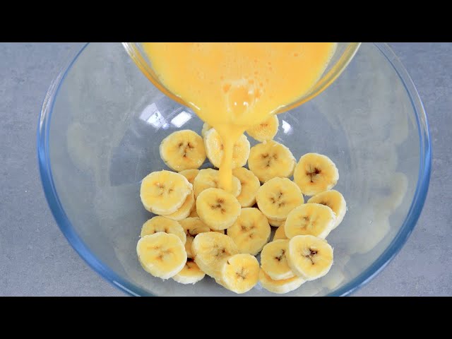 Take 1 banana and 2 eggs, you will make this recipe every day Easy Breakfast!