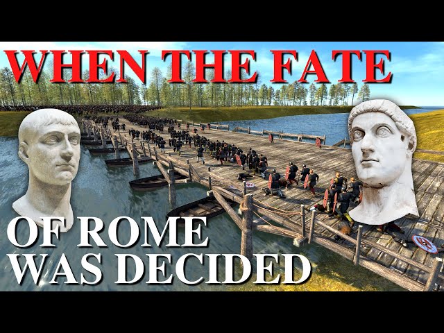 Constantine vs Maxentius: The Battle of the Milvian Bridge in 312 AD.