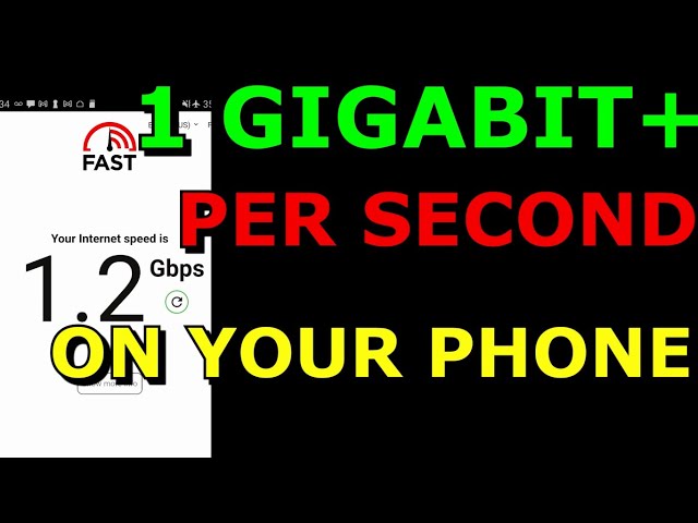 "Unlock Lightning-Fast Speeds: How to Achieve 1 Gigabit Per Second on Your Mobile Phone"
