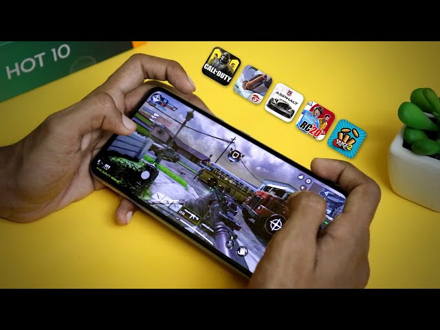 Infinix Hot 10 Gaming Review - COD, Free Fire, Asphalt 9, Real Cricket 20, WCC 2 🎮🔥
