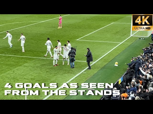 Spurs Goals From The Stands ⚽️ | 4 Tottenham Goals from 2023/24 Season!! [4K]