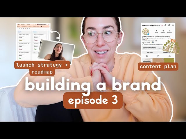 Building a brand from SCRATCH ep 3 (launch strategy and content plan)