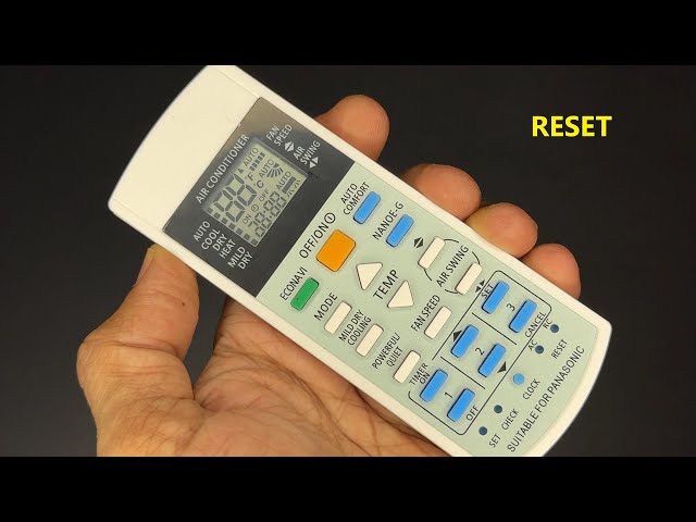 Panasonic AC Remote - How to Reset