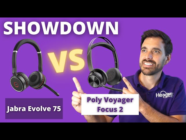 SHOWDOWN Jabra Evolve 75 vs Poly Voyager Focus 2 UC - LIVE MIC SPEAKER AND RANGE TEST!