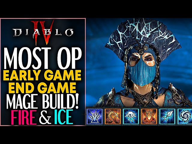 Diablo 4 MOST OP EARLY GAME / END GAME MAGE BUILD - LEVEL 1 TO 50 FAST "BEST BUILD"