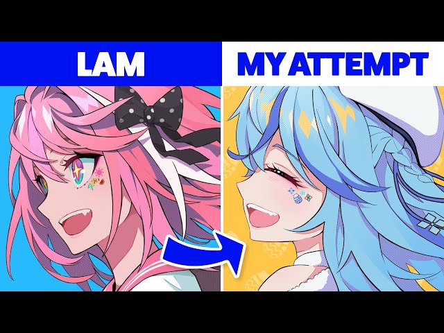 How to draw like LAM (Bold graphic anime illustration style) | Artist Study