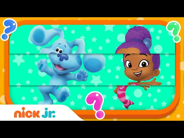 Guess the Character #1 w/ Bubble Guppies, Blaze & Blue's Clues & You! | Nick Jr.