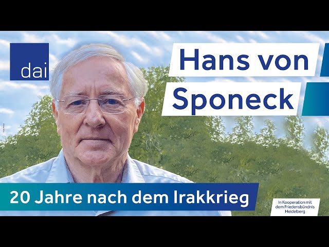 Hans von Sponeck: 20 Jahre nach dem Irakkrieg (20.03.23)