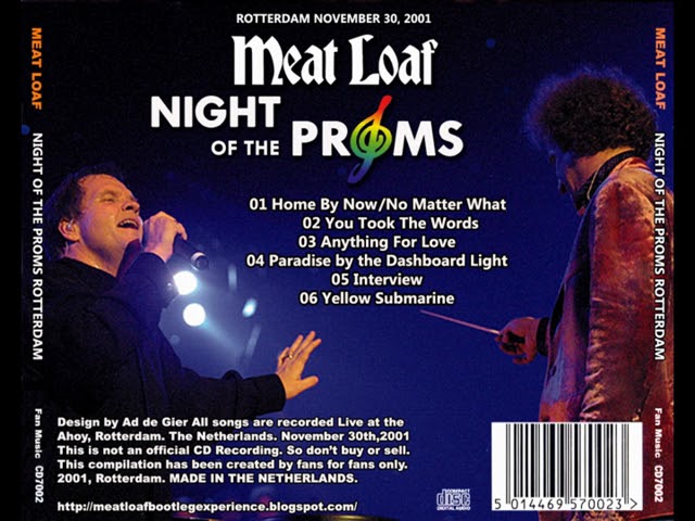Meat Loaf Legacy - 2001 Rotterdam Concert RADIO BROADCAST AUDIO - Night of the Proms Tour