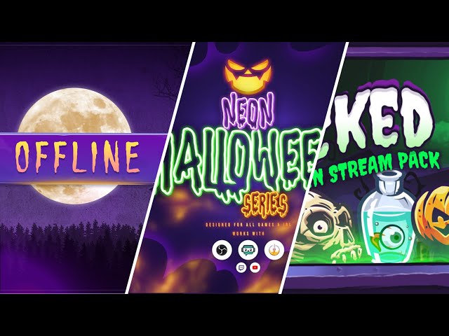 Halloween resources for Live Streamers (Twitch YouTube Facebook gaming)