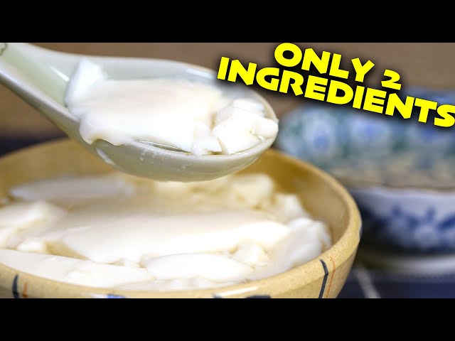 The Easiest 2-Ingredient Chinese Tofu Pudding 豆腐花