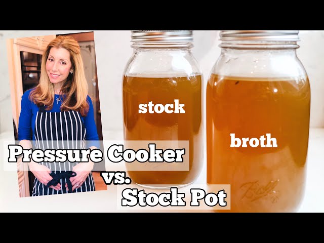 Homemade Chicken Stock - 2 WAYS (Pressure Cooker VS Stock Pot)