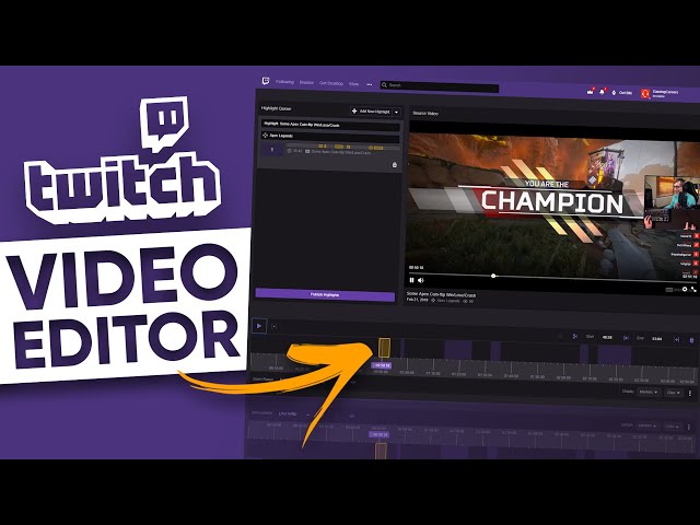 Twitch's NEW Highlighter Makes Editing EASY!