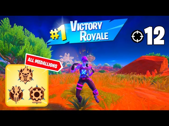 High Elimination Solo Ranked Win Gameplay | ALL MEDALLIONS | Fortnite Chapter 5 Season 3 Zero Builds