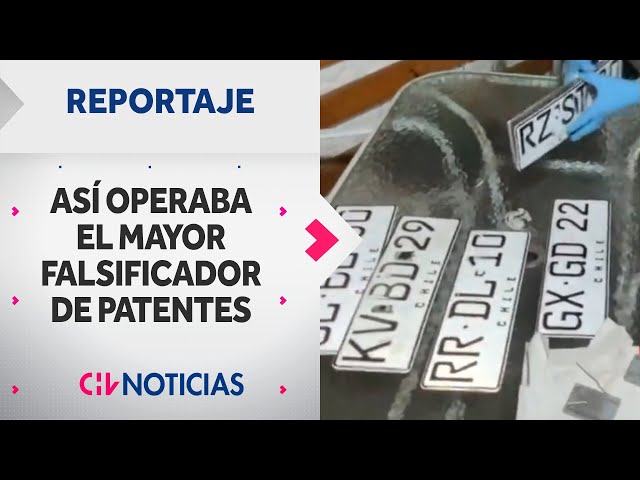 REPORTAJE | Los detalles de la caída del mayor falsificador de patentes de vehículos de Santiago