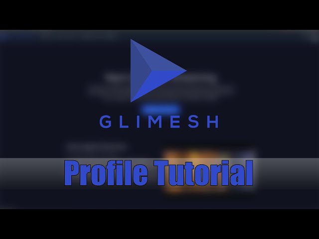 Glimesh.TV - Profile Setup/Customization (Tutorial)