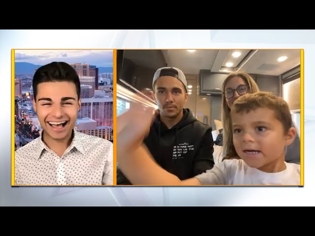 Alexa & Carlos PenaVega's Children Crash Zoom Interview | Celebrity Page