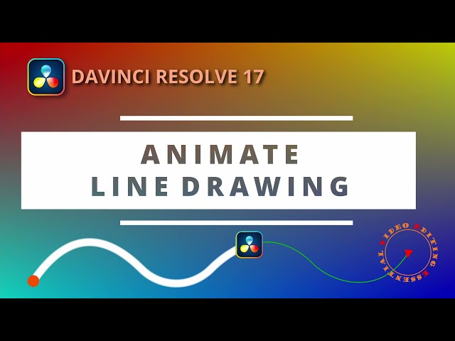 Animate Line Drawing with a leading image in Davinci Resolve 17