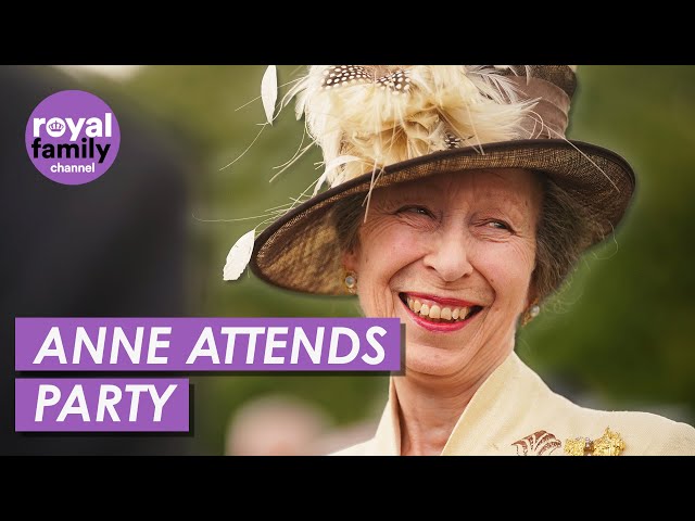 Cheerful Anne Greets Ex-Service Men and Women at Garden Party