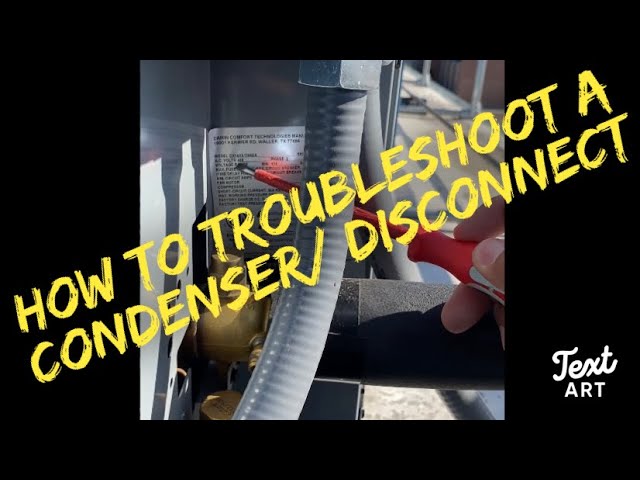 How to Troubleshoot a Condensing unit / motor / 3 phase disconnect