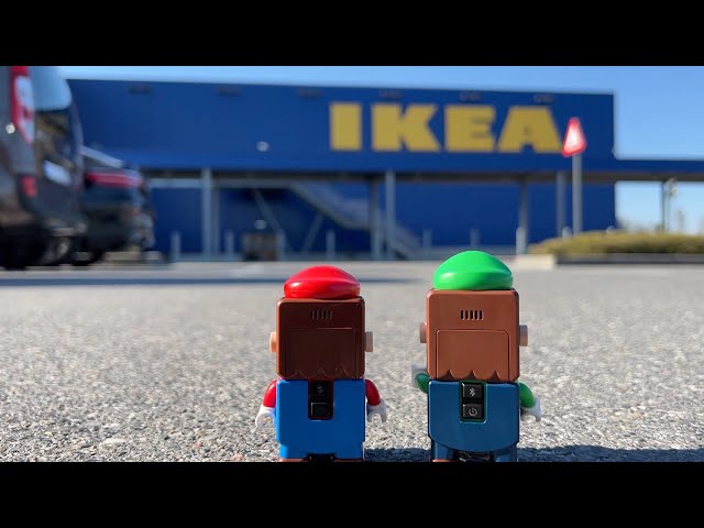 Lego Mario and Luigi enter the IKEA in Real Life #legomario