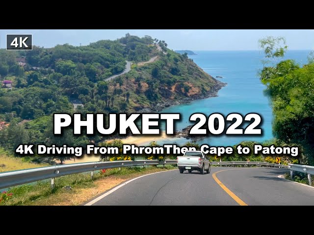 【🇹🇭 4K】Driving on the beach Phuket 2022 | Patong | Kata | Karon | PhromThep Cape
