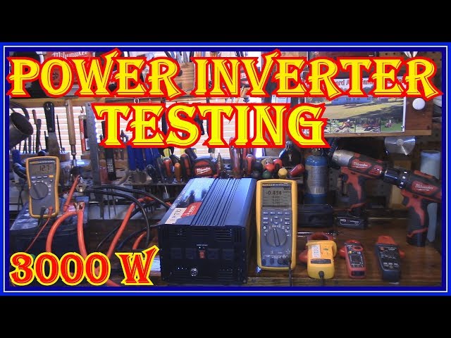 POWER INVERTER TESTING - 3000 WATT - TESTING IDLE CURRENT DRAW FOR MY NORTHERN  OFF GRID CABIN