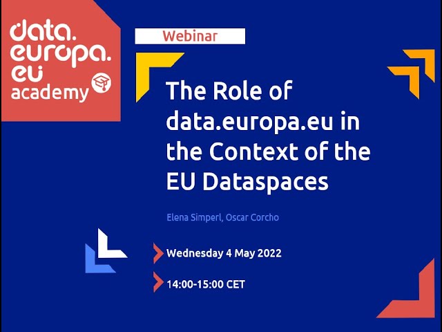 The Role of data.europa.eu in the Context of the EU Data Spaces
