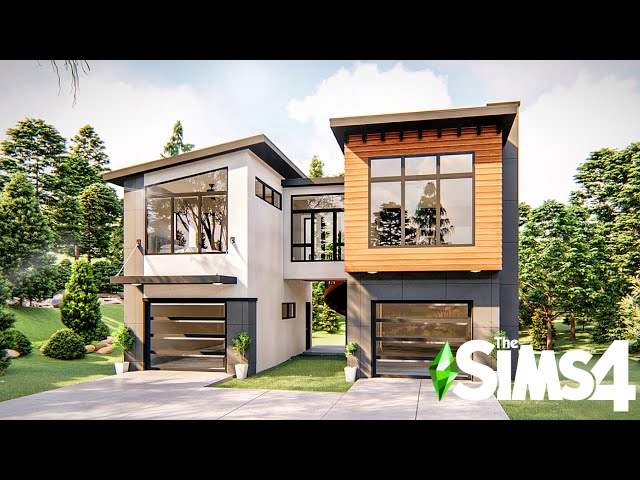 ECO FRIENDLY FAMILY HOME ~ Curb Appeal Recreation: Sims 4 Eco Lifestyle Speed Build (No CC)