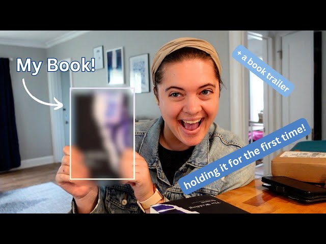 seeing my book in print for the first time | book trailer, and trad pub chats