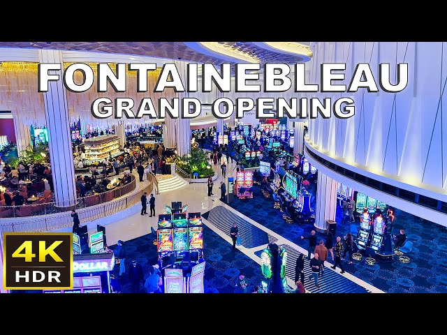 (4K HDR) Fontainebleau Las Vegas Grand Opening Walk