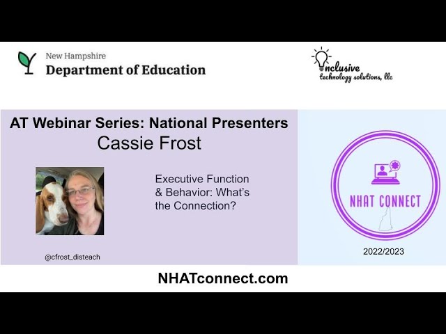 NHAT Connect: Executive Functioning and Behavior: What is the Connection?