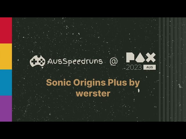Sonic Origins Plus - Amy Co-op Speedrun in Sonic 1 - Live at PAX 2023 with LaceyStripes & Sten