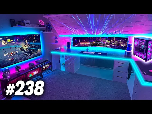 Room Tour Project 238  - BEST Desk & Gaming Setups!