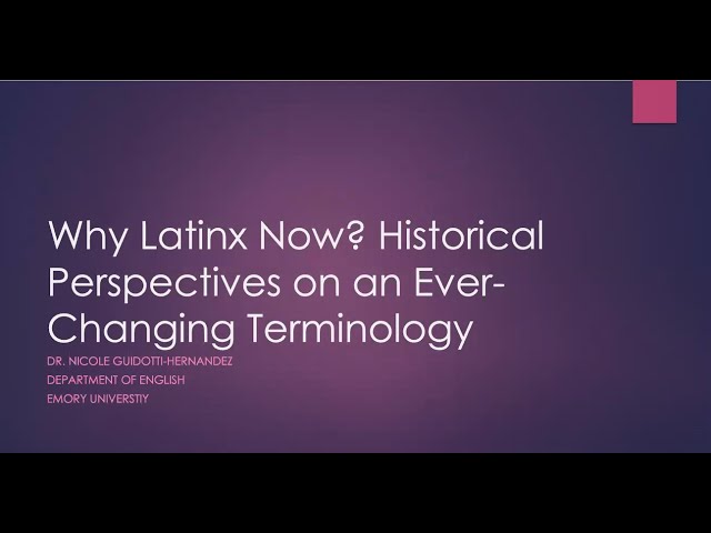 Emory Community Conversation on the Evolution to Latinx