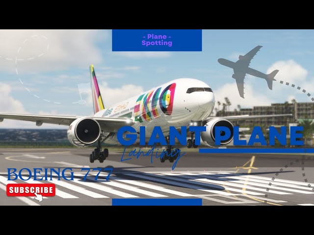 Most LOW GIANT Plane Flight Landing!! Alitalia Etihad Expo Boeing 777 Landing at ST Maarten Airport