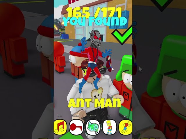 How To Get Ant Man in Find the Simpsons for Roblox #Shorts